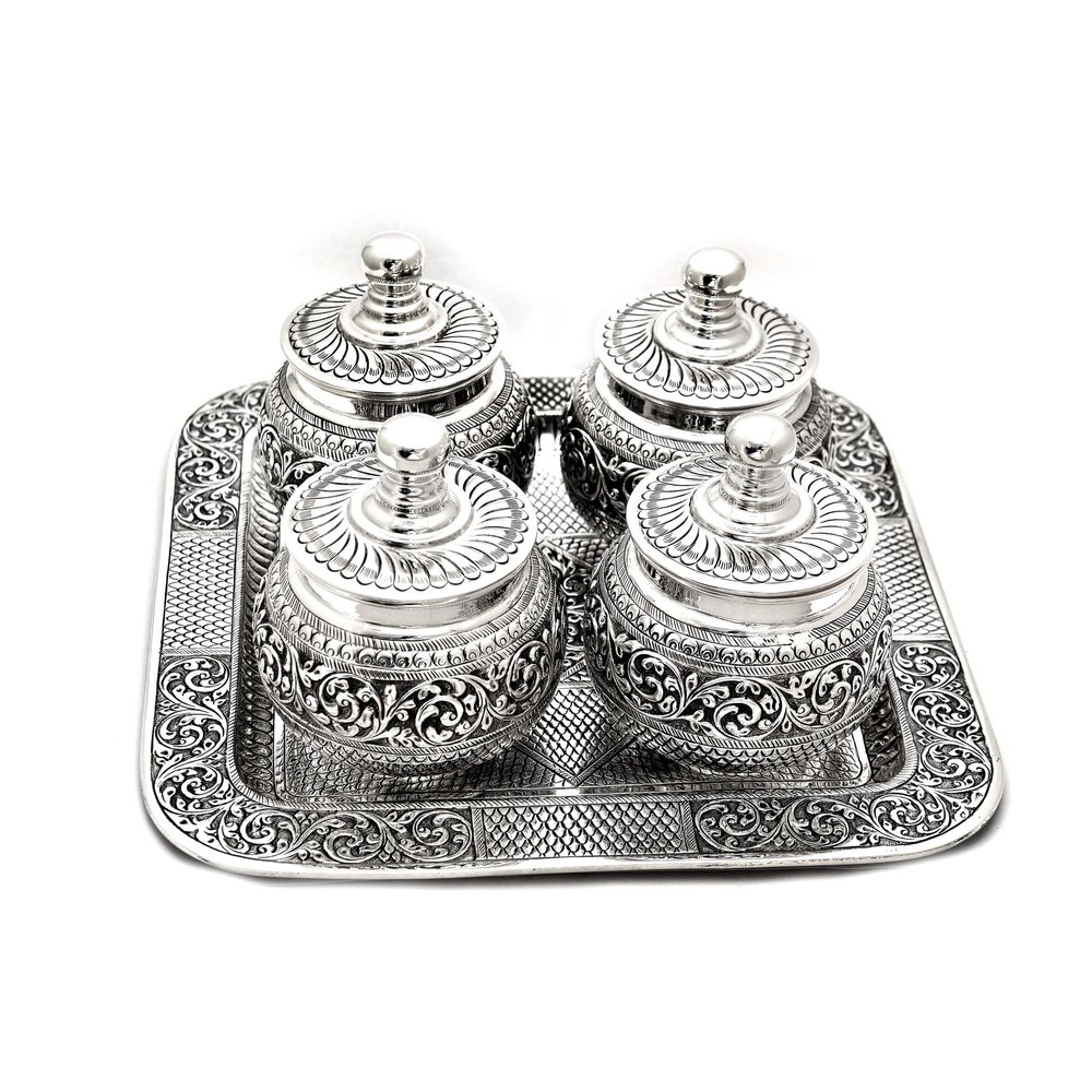 4 925 Silver container Set