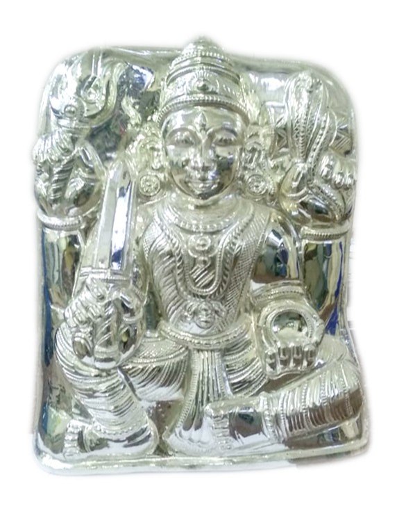 Armor For God Statues Silver Amman Kavasam, Size: Custom