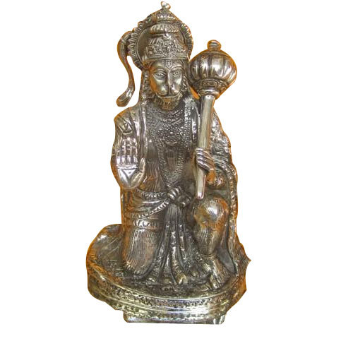 Silver Hanuman Statue, For Worship, Size: 12 Inch To 48 Inch