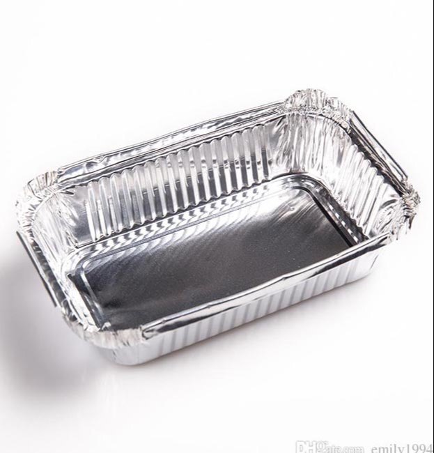 Square Rectangular Silver Container, Size: 750