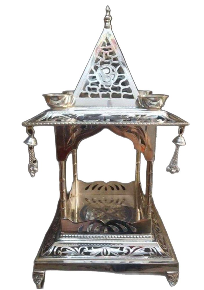 Glossy Pure Silver Temple, Size: 6.5 Inch ( Height )