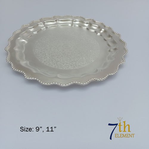 Seventh Element EPNS Silver Plate, Size: 9 Inch Dia Also Available Upto 11 Dia
