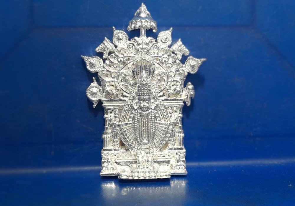 Silver Kolhapur Mahalaxmi Idols, For Home, Dimensions: 3.5 Ht. By 2.5 Length