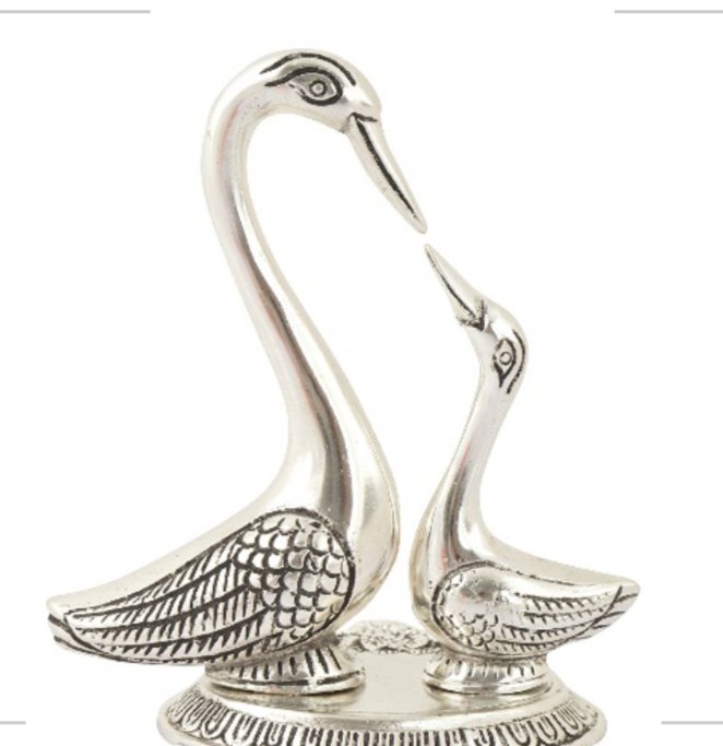 Silver Plated Swans