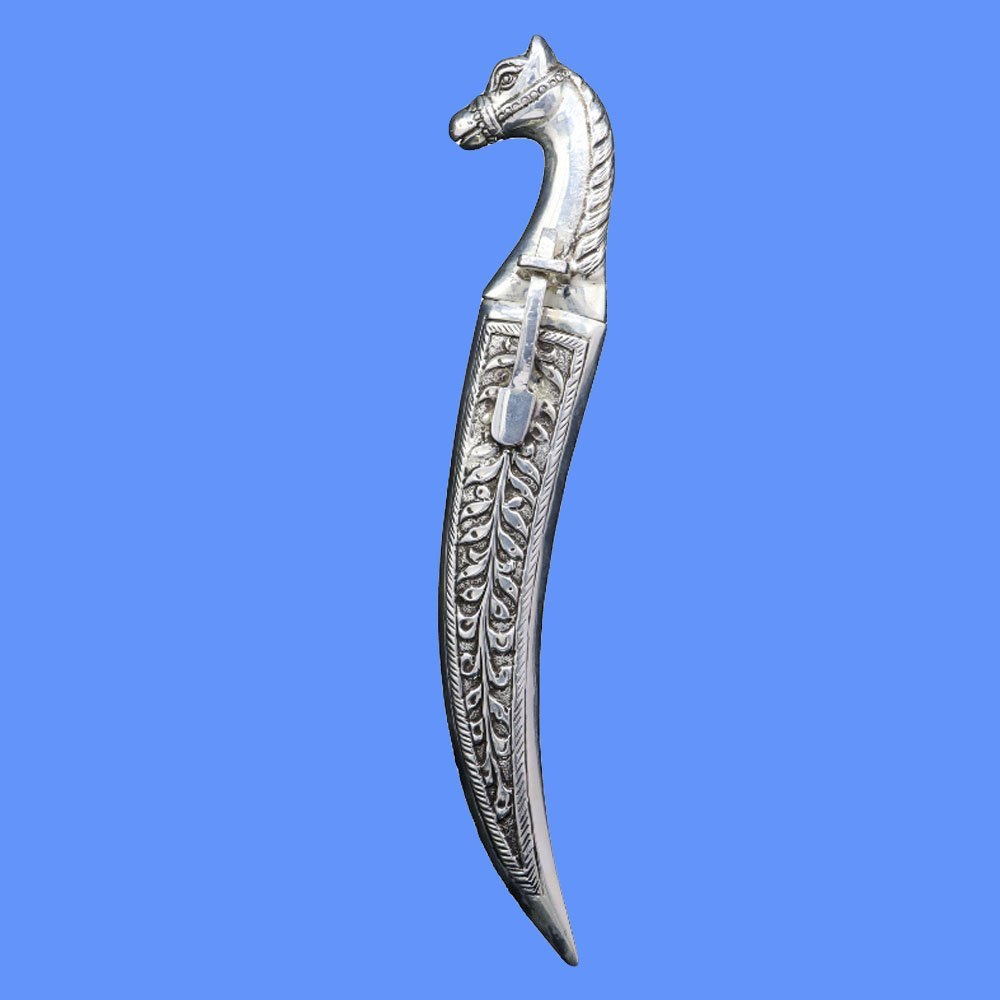 8 Inch Silver Knife, For Decoration, Finish: Engraved