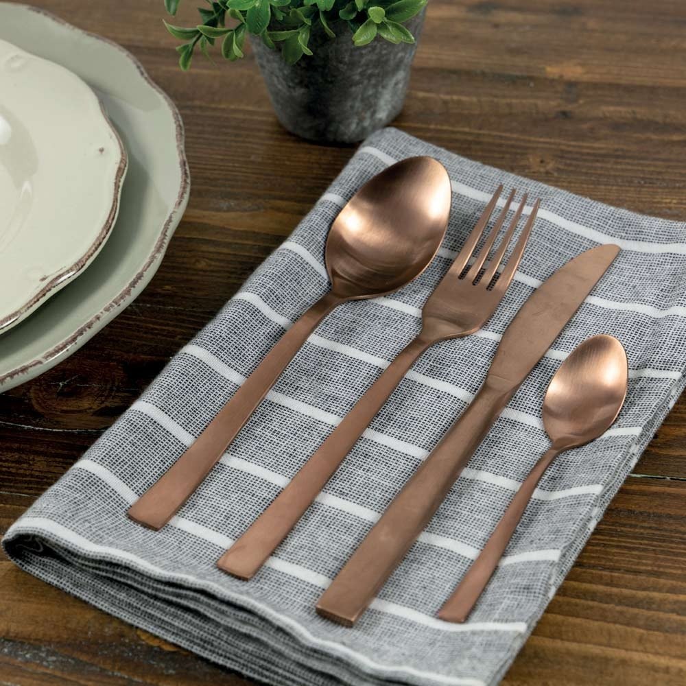 4 Brown Antique Flat ware cutlery set
