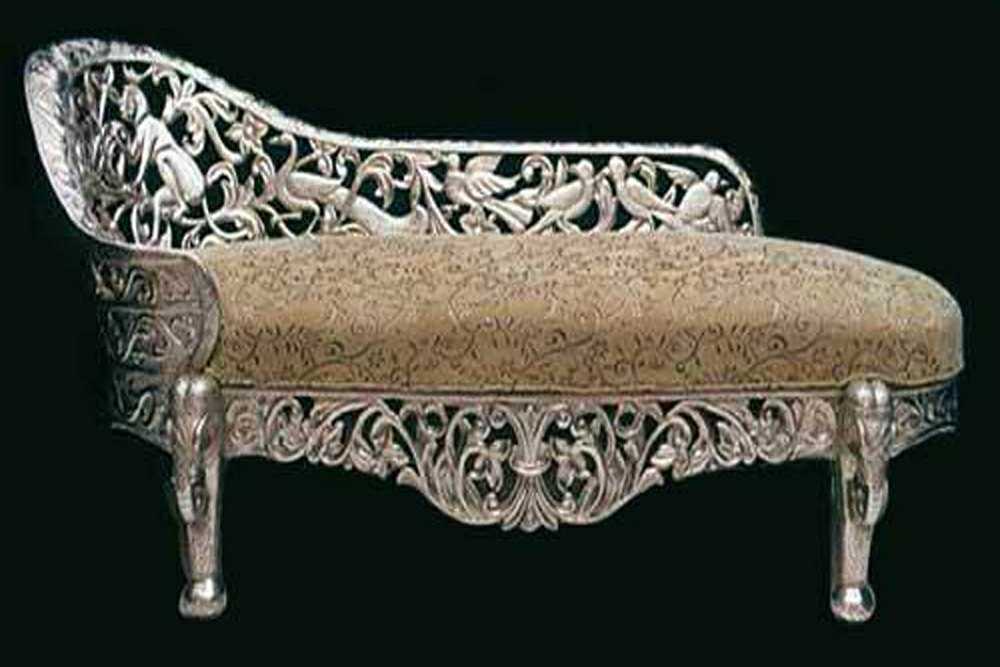 Royal Furniture Silver Couch