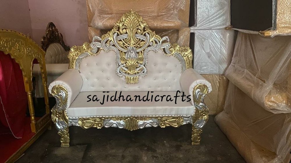 Standard Polished Stage white sofa greensilver
