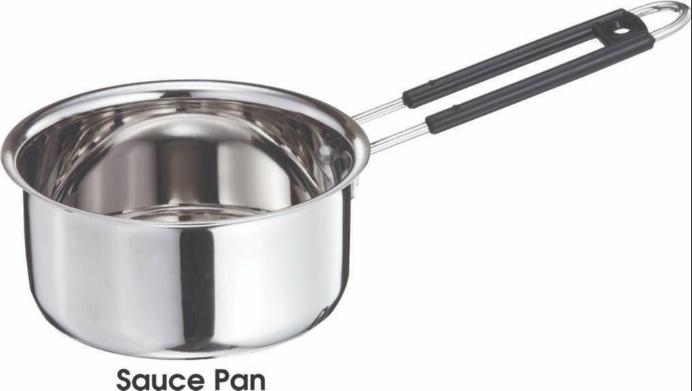 1 Piece Stainless Steel 20 Gauge Sandwich Bottom Sauce Pan, For Cooking