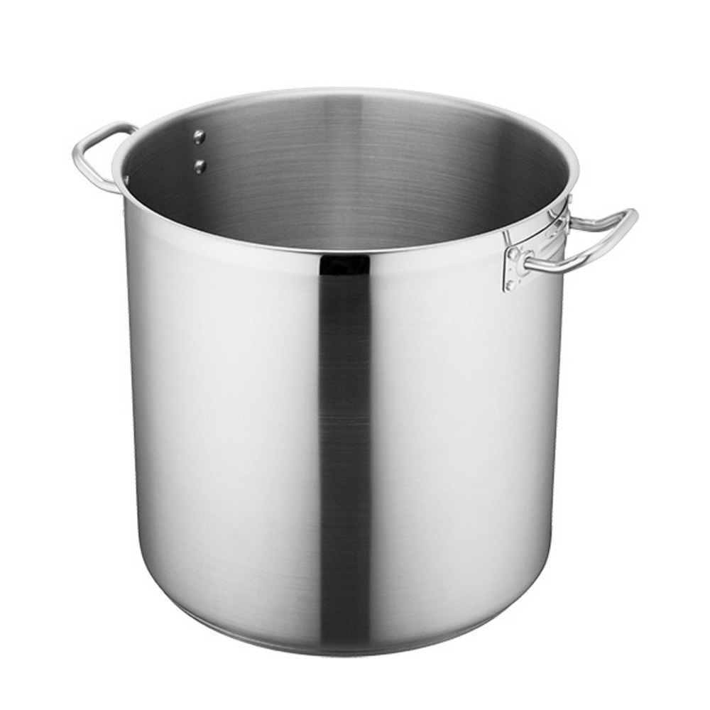 Polished Silver Stainless Steel Stock Pots, Capacity: 7ltr To 30 Ltr