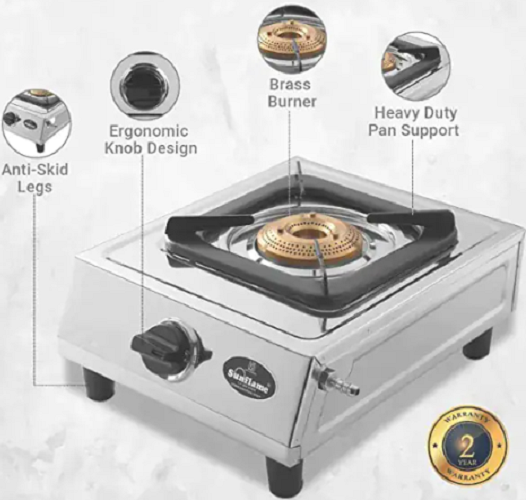 Sunflame Gas Stove, Stainless Steel