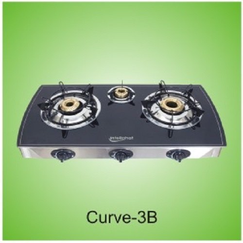 Health Pure Black Lpg 2 Burner Gas Stove, For Kitchen