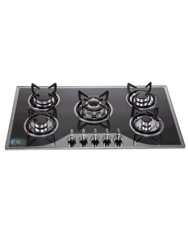 Cartgo Five Burner Gas Stove, Stainless Steel