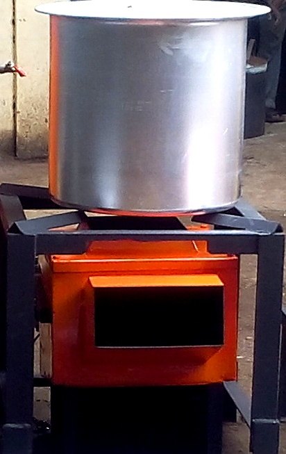 Orange Mild Steel Biomass CCD Stove, For Cooking, Size: 1.5 Feet img