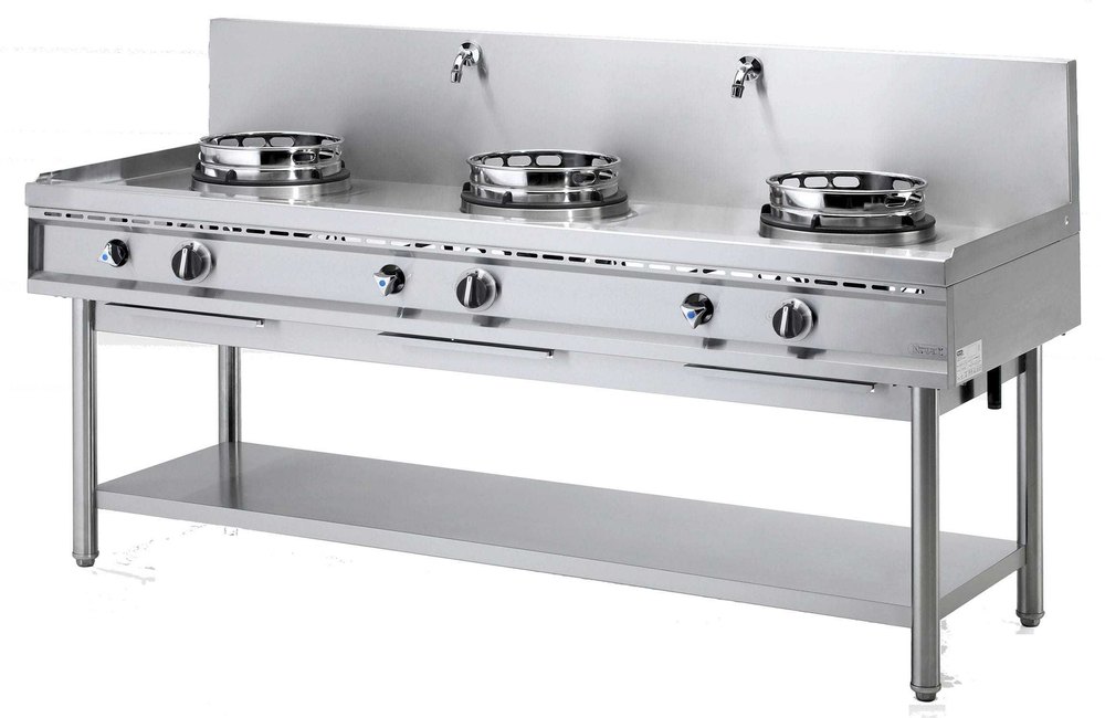 Stainless Steel 3 Burner Commercial Gas Stove img