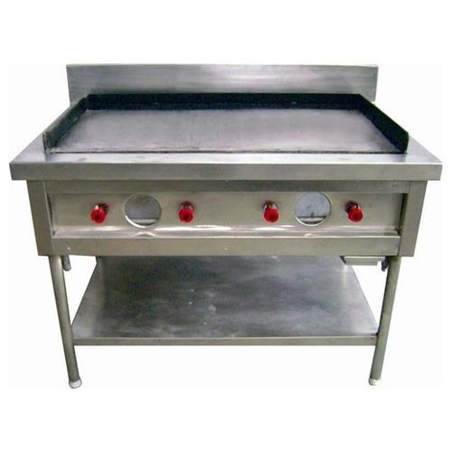 304 Gas Stainless Steel Dosa Plate, For Restaurant, Size: 48*28*34h img