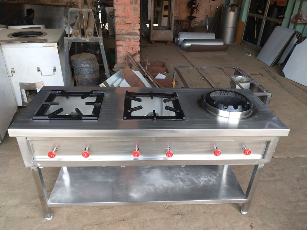 Indian Chinese Gas Burner, Stainless steel