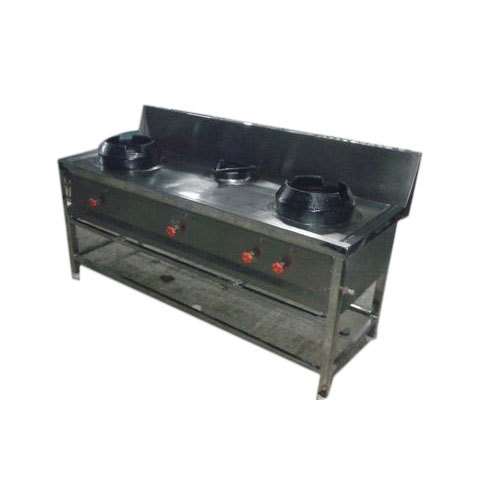 Steeliness Steel 2 Commercial Chinese Gas Burner, Packaging Type: Box