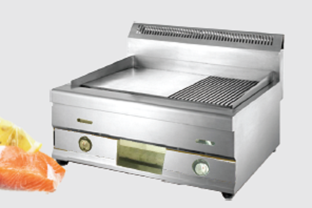 Macquino Gas Griddle 1/3 Grove for Kitchen