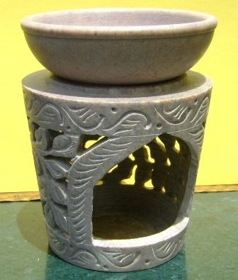 Jagdamba Marble Handicraft Indian Soapstone Essential Oil Burner