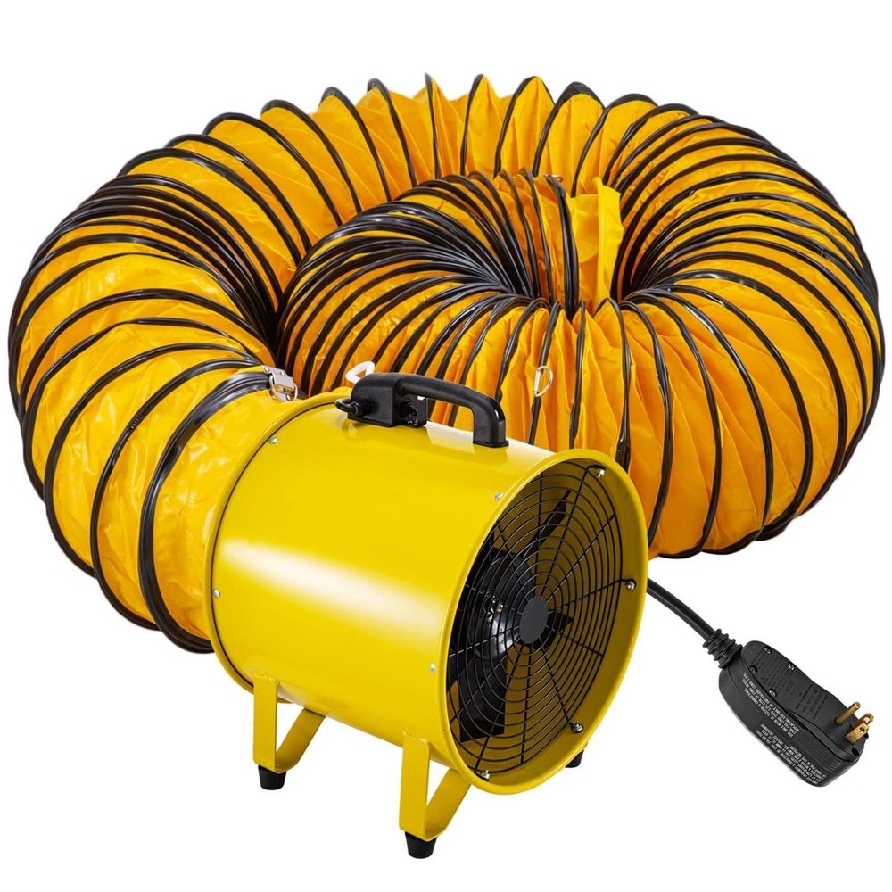 Aluminum Yellow Industrial Confined Space Ventilator Blower img