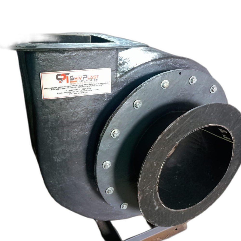 Silver Industrial PP FRP Centrifugal Air Blower