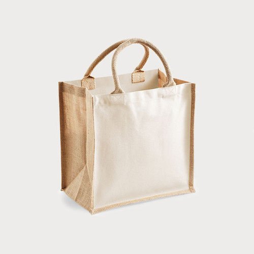 Plain Open Fancy Jute Bag With Cotton Rope Handle, Capacity: 5 Kg