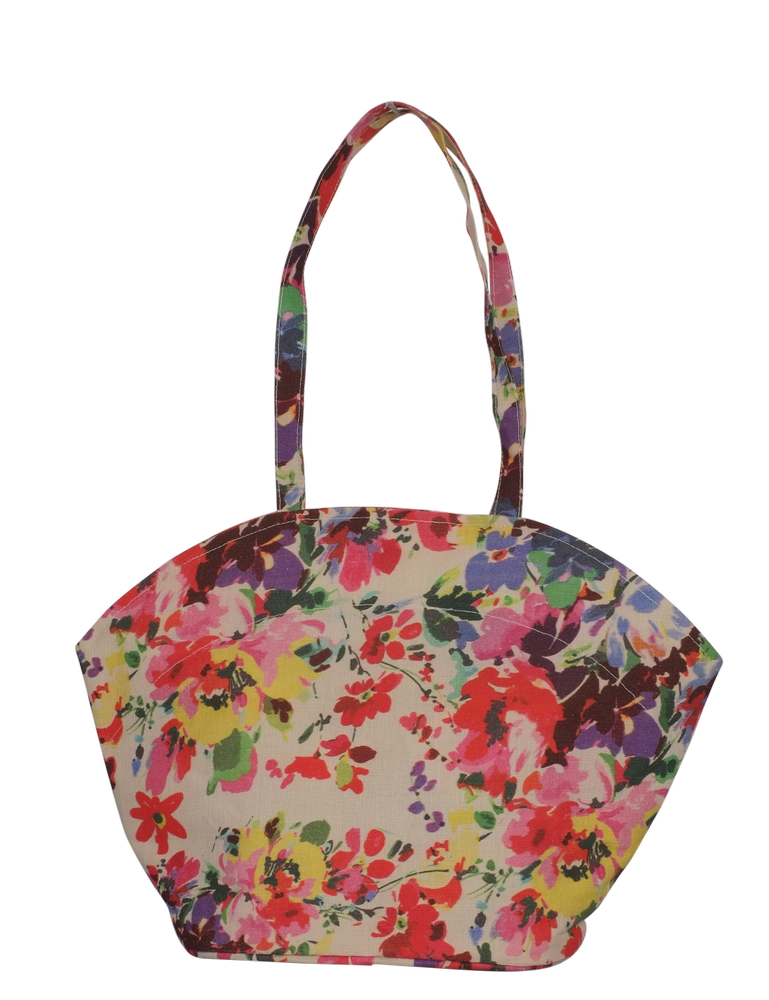 Long Shoulder Length Embroidered Printed Fancy Jute Bag, Capacity: 5 kg