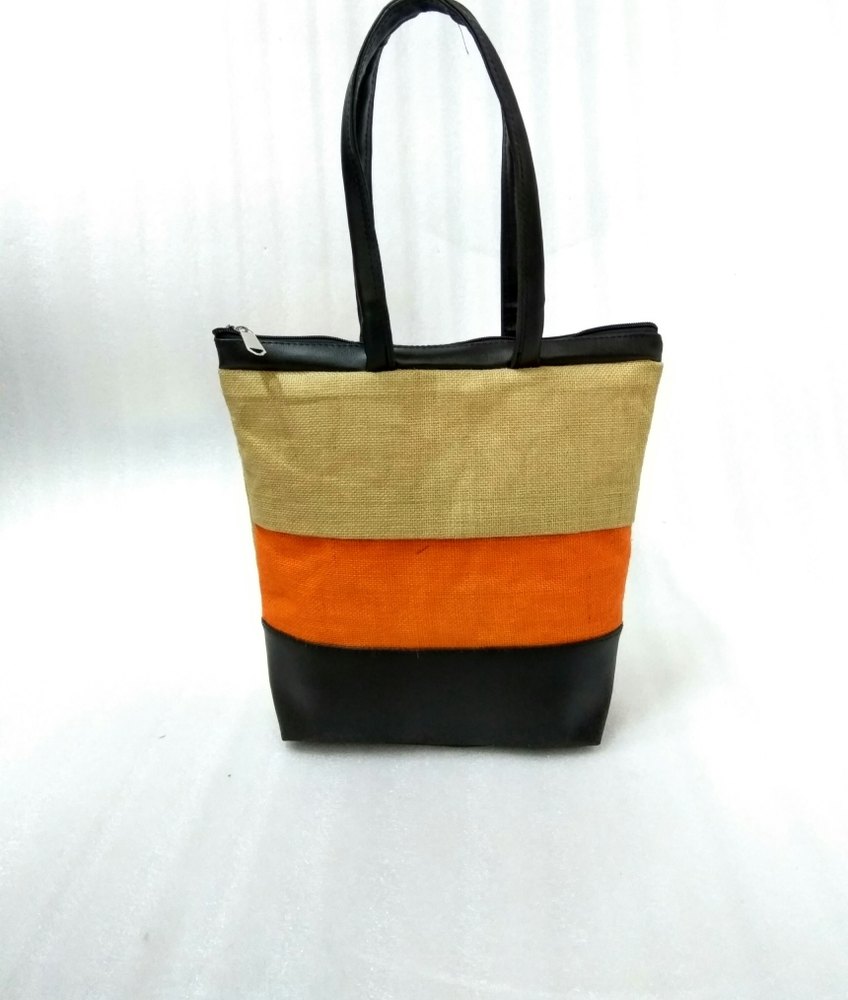 Vision Jute Ladies Bag, Packaging Type: Poly Pack