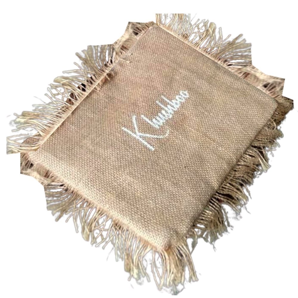 Brown Name Printed Jute Bag, Size: 4 X 8 Inch