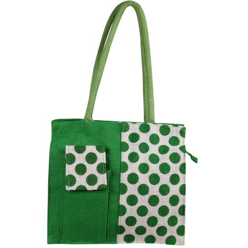 Multicolor Jute Tote Bag