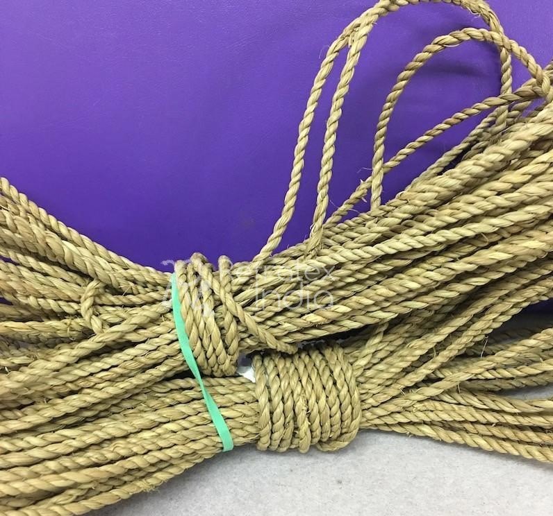 Bamboo Fiber Twisted Ropes (4 mm Thick)