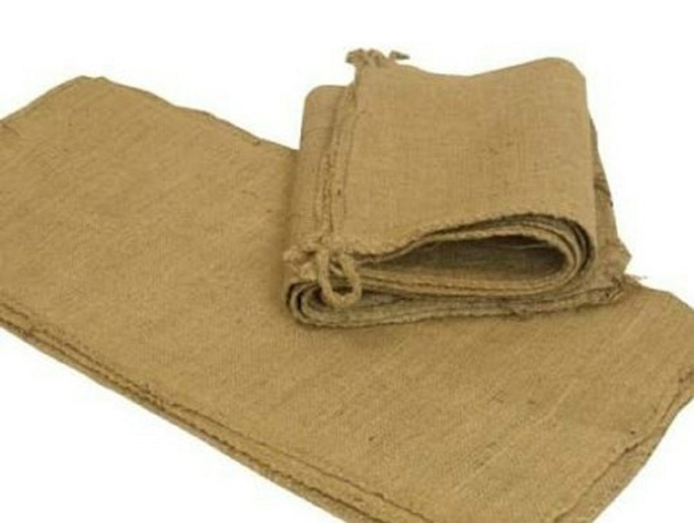 Golden Plain Jute Sand Bag