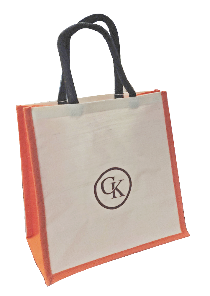 2 Color Canvas Jute Bag