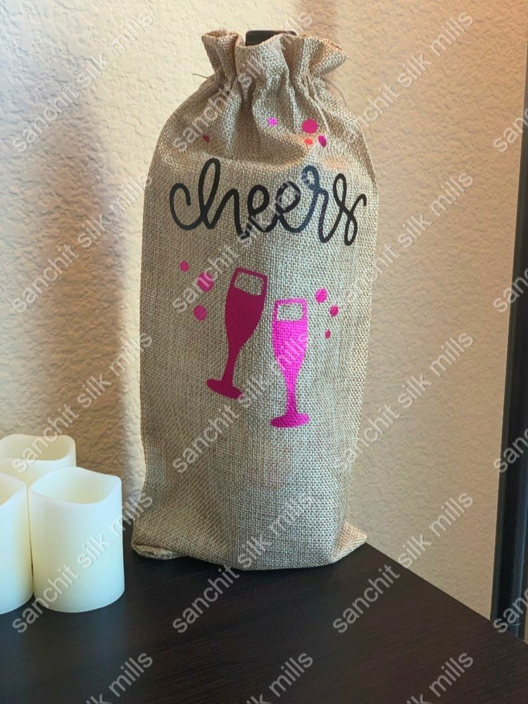 Jute Wine Bag