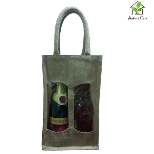 Jute Wine Bag