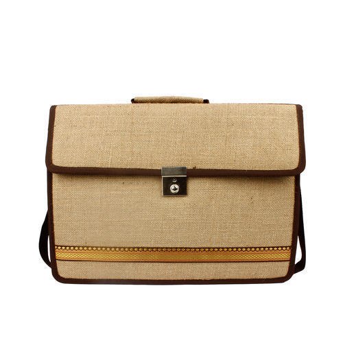 Plain Jute Office Executive Bag, Size/Dimension: 18x15 Inch (lxw)