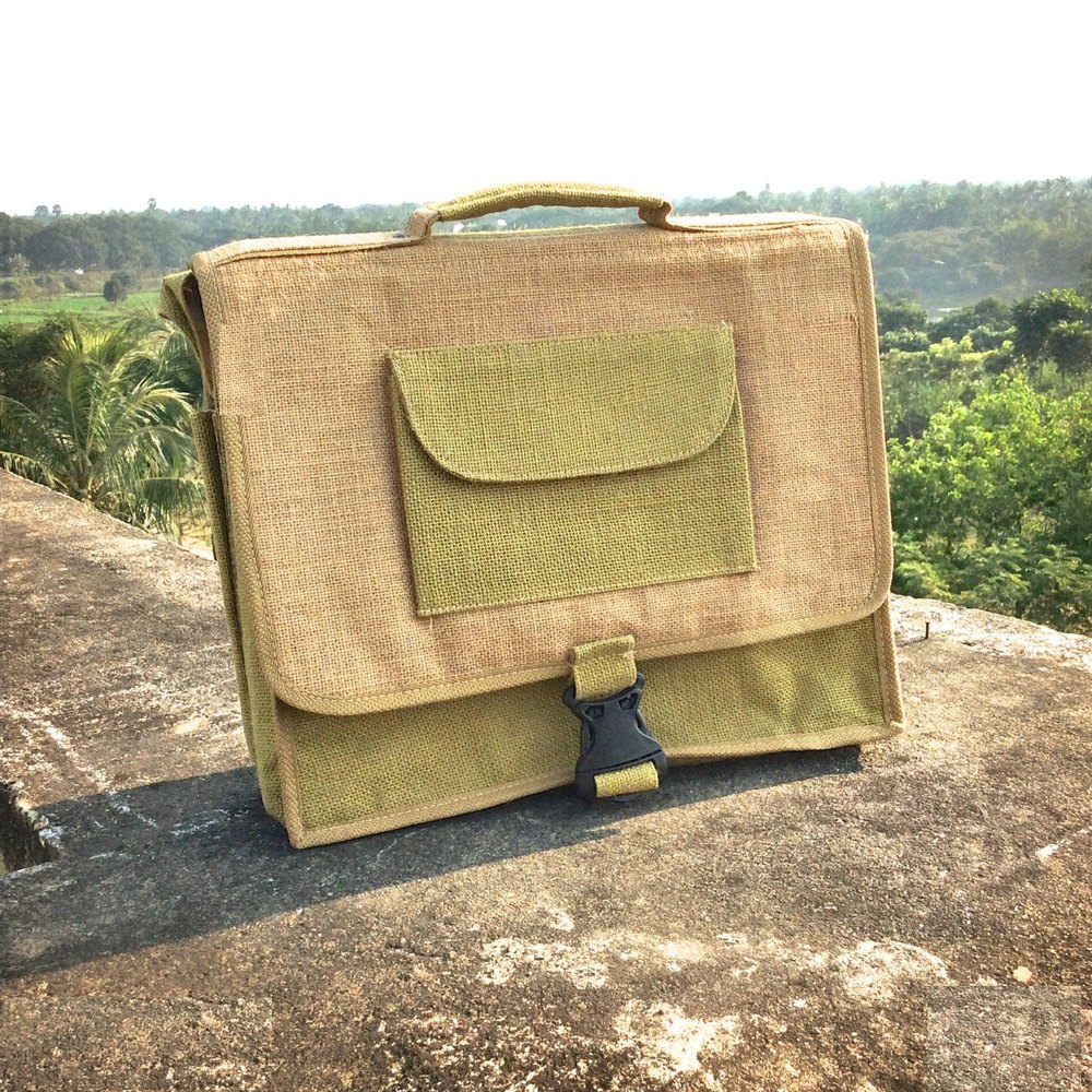 Plain Jute Executive Conference Bag