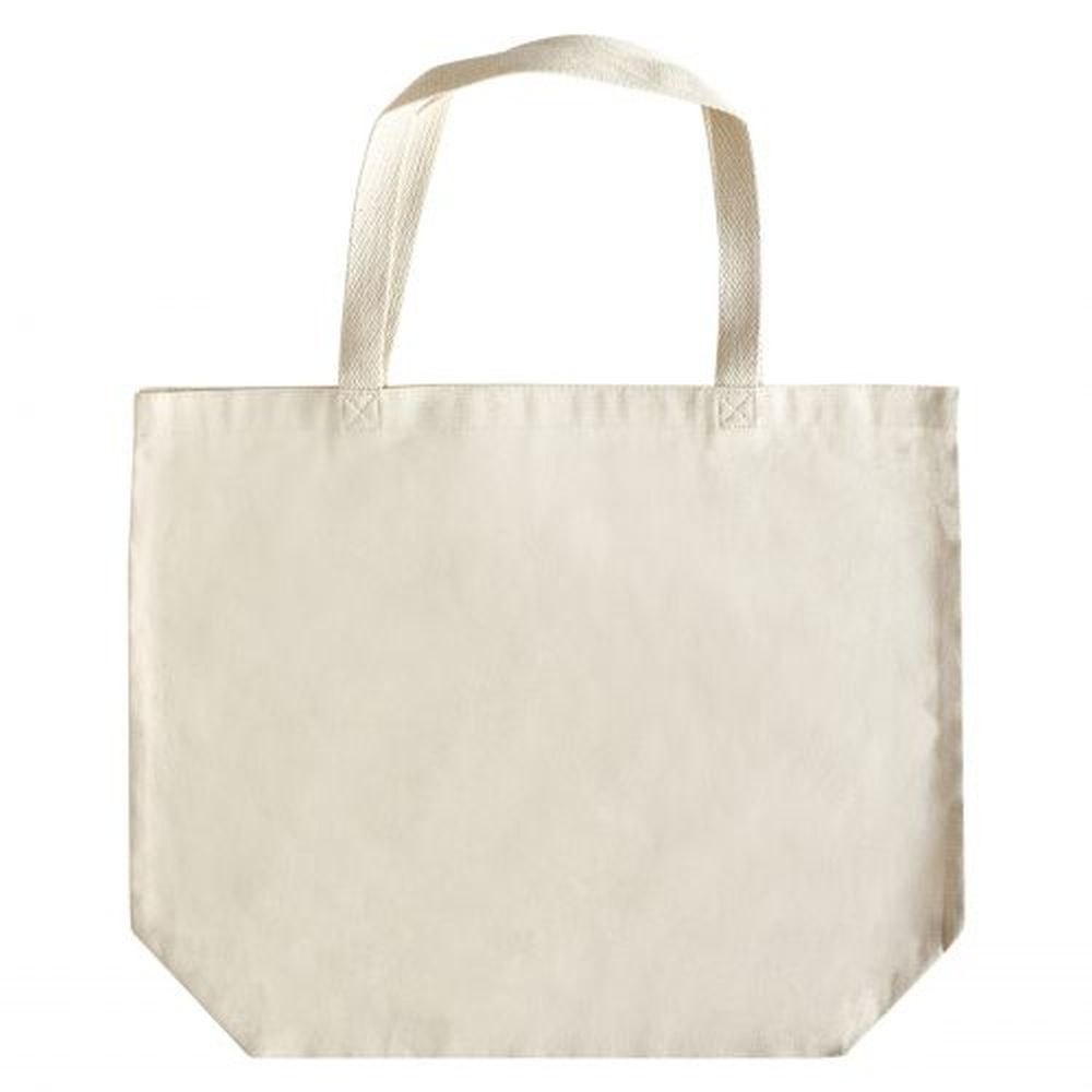 Stitchman Inc Long Handles Cotton Tote Bags, Capacity: 5 Kg, Size/Dimension: 16h X 20w X 6d