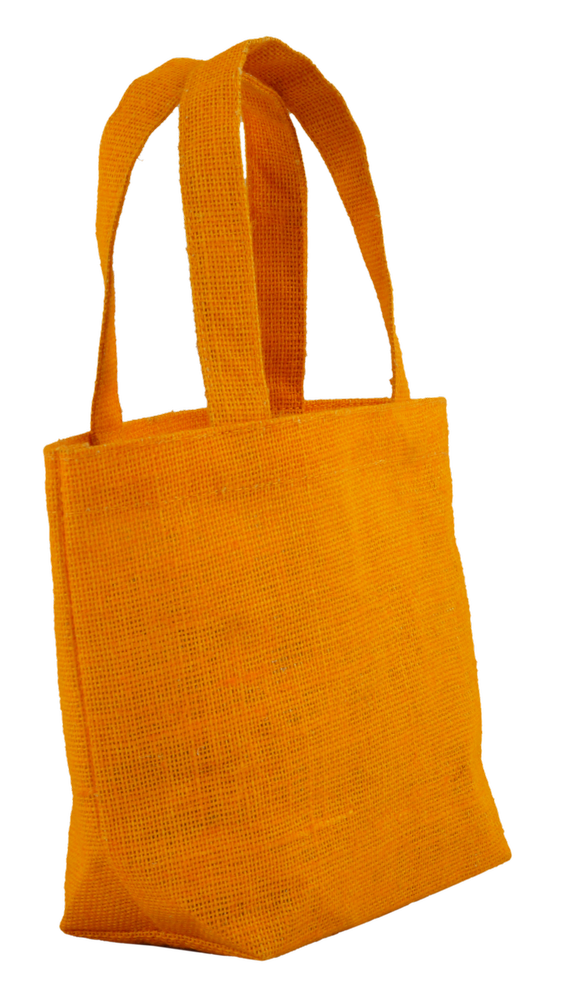 Plain Orange EB 55247 Jute Tote Bag