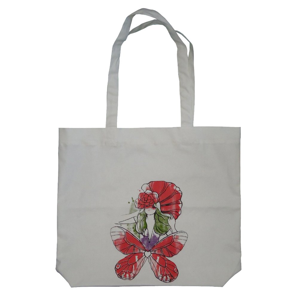 Tokra Impex Printed Cotton Fabric Tote Bag, Capacity: 10 Kgs, Size/Dimension: 36 x 40 x 8 Cm (w x h x L)