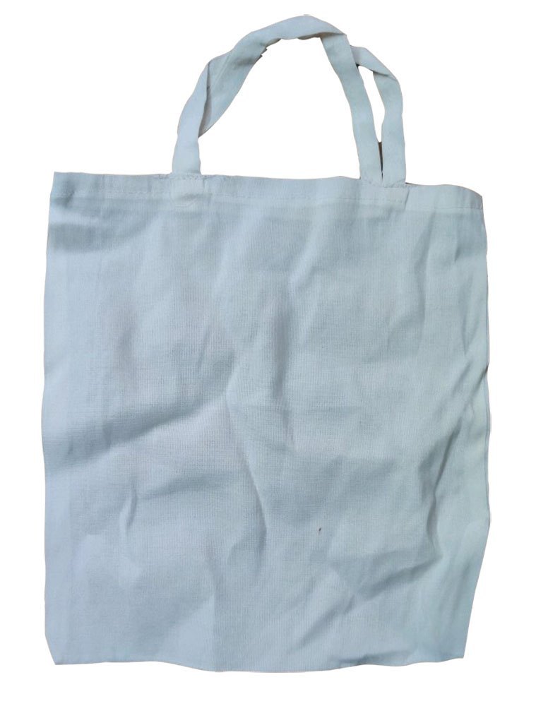 White Plain 20x20inch Stitched Cotton Fabric Bags, Capacity: 10 Kg