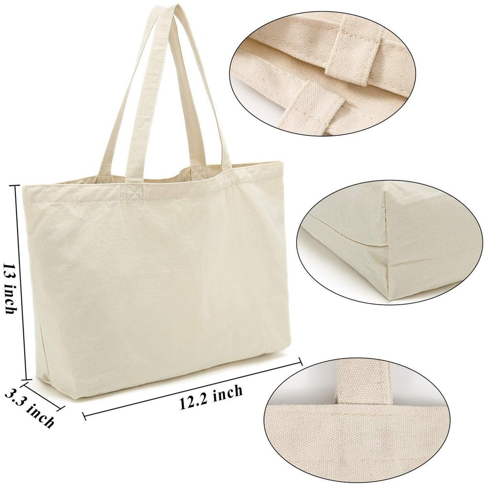 LAXIS Loop Handle Organic Cotton Bags, Capacity: 5 kg