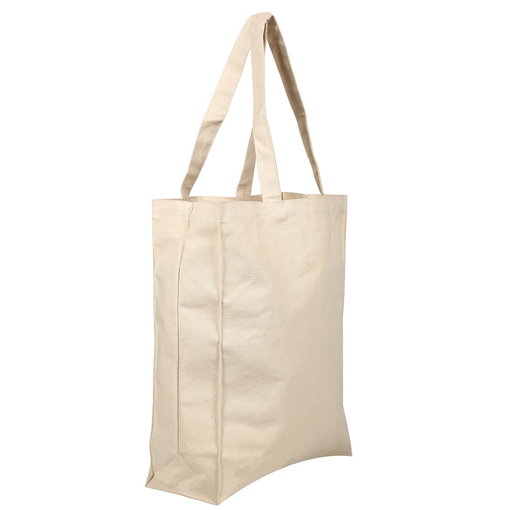 Plain & Printed Shoulder Bag Organic Canvas Bags, Size: 14X16x5