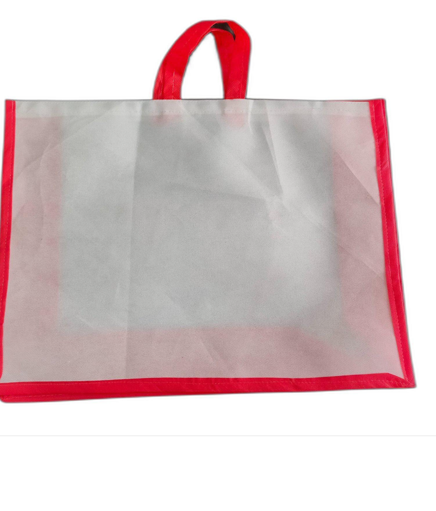 Red & White non woven Cotton Gift Bags, For Shopping, Gift Bag