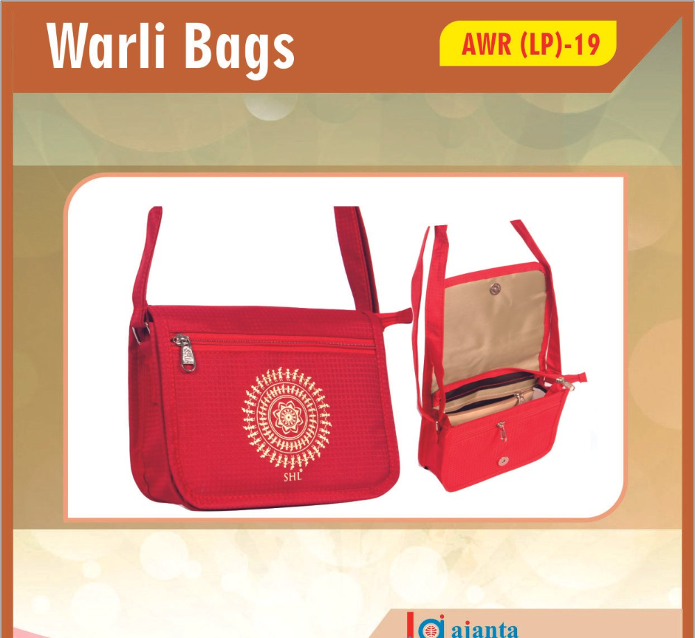 Matty Assorted Warli Flap Purse, Size: 8 X 6 X 3