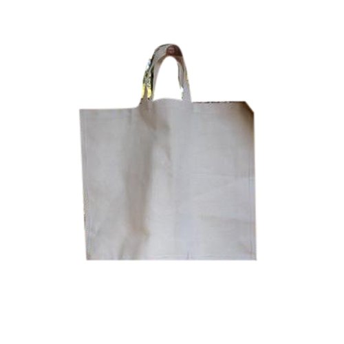 Loop Handle Carrier Cotton Bag, Size: 15 x 18 x 3 inches