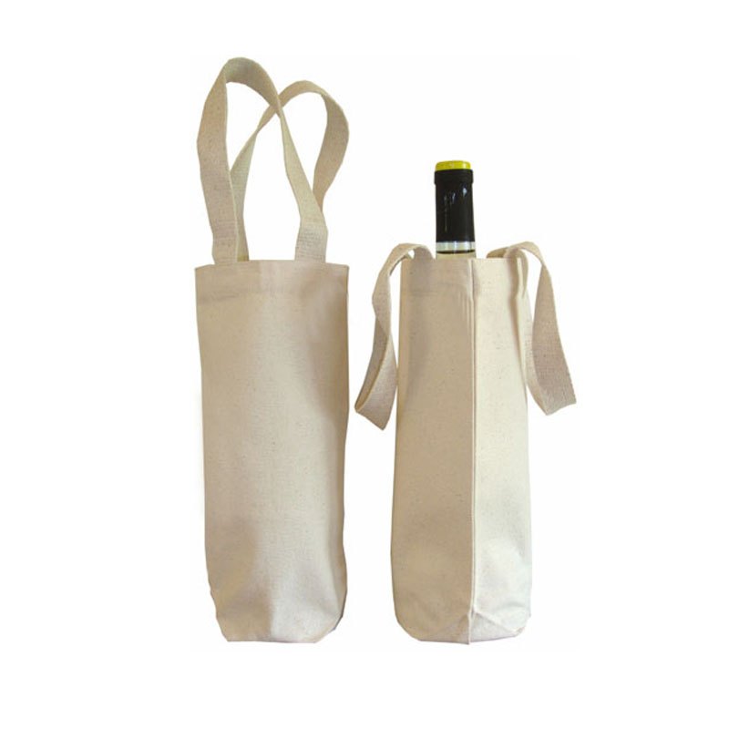 Handled Cotton Bottle Bag