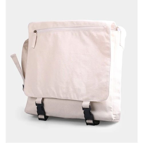 Earthsave Adjustable Canvas Messenger Bag, For Office, Size: 14 X 17 X 4