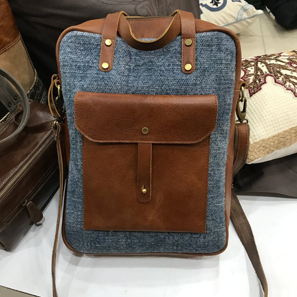 Male Cotton Rug Cross Body Messenger Bag